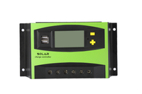 50A PWM Controlador de Carga Solar Regulador Solar 12V/24/48V display LCD automático